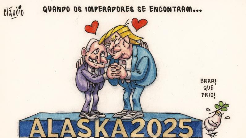 Vladimir Putin e Donald Trump (Foto: Cláudio de Oliveira /Cláudio/Folhapress)