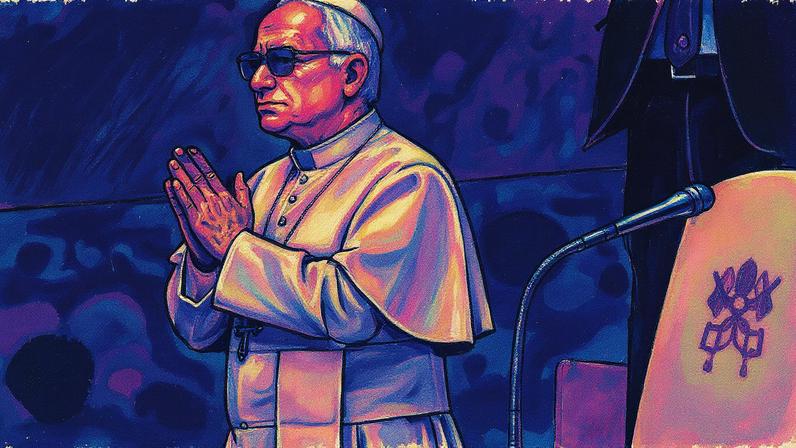 O Papa Leão XIV acena ao chegar para sua audiência geral semanal, no Vaticano, na quarta-feira, 20 de agosto de 2025. (Foto: AP Photo/Gregorio Borgia)