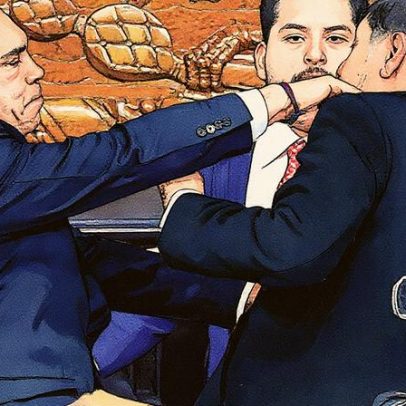 Senadores se enfrentam em sessão tumultuada no México com socos e empurrões