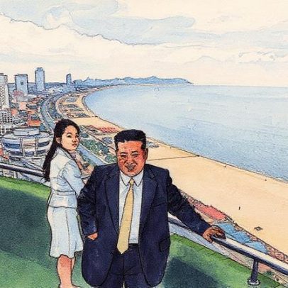 Kim Jong-un abre parque temático com piscina e tobogã na Coreia do Norte