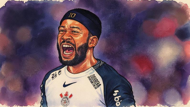 Memphis Depay criticou uso de gramado sintético no Brasil. (Foto: Rodrigo Coca/Ag. Corinthians)