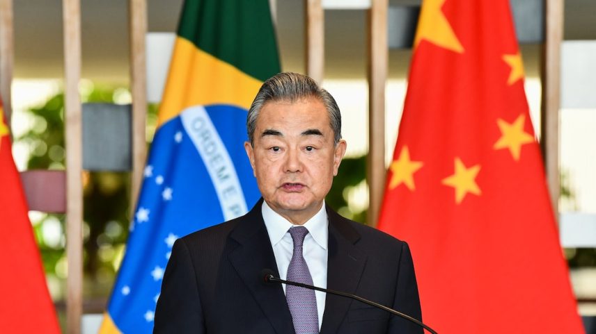 O ministro das Relações Exteriores da China, Wang Yi, telefonou a Celso Amorim (Foto: Marcio Batista/MRE)