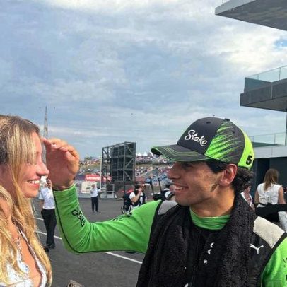 Bortoleto aproveita férias na Stock Car e leva namorada para volta emocionante