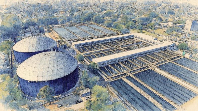 Estação de Tratamento de Água (ETA) Alto da Boa Vista, da Sabesp (Foto: Divulgação/Sabesp)