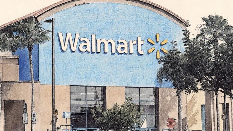 Loja Walmart em Oceanside, Califórnia, em 15 de maio de 2025 (Foto: Reprodução)