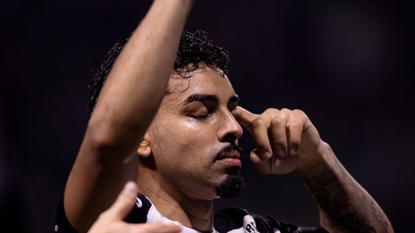 Matheus Bidu comemora gol do Corinthians no Allianz Parque. (Foto: Rodrigo Coca/Ag Corinthians)