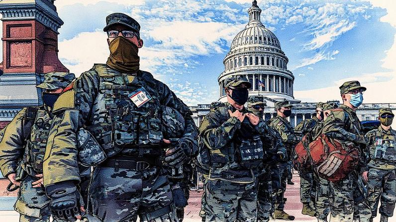 Guarda Nacional no Capitólio dos Estados Unidos, em uma foto de arquivo. (Foto: J. Scott Applewhite/AP)