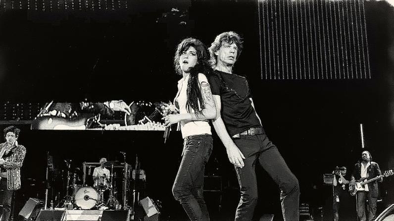 Mick Jagger e Amy Winehouse no Isle of Wight Festival 2007 (Foto: Dave Hogan)