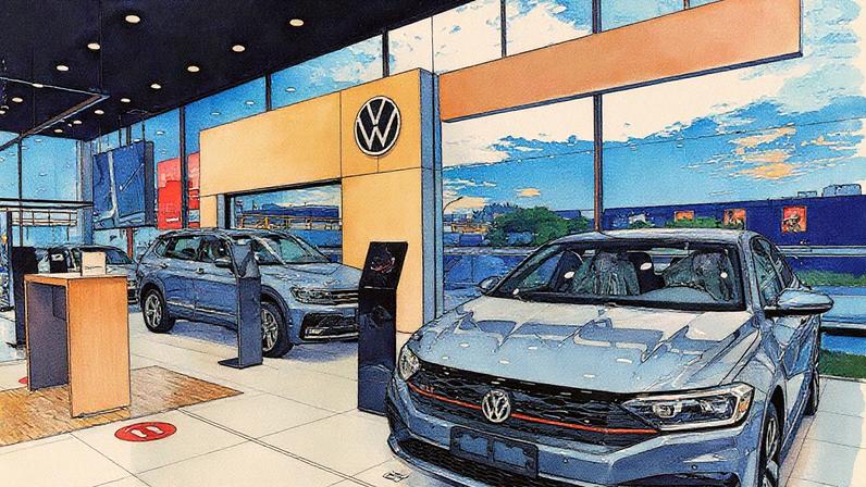 Loja da Volks: montadoras oferecem planos de assinatura mensal (Foto: Divulgação)
