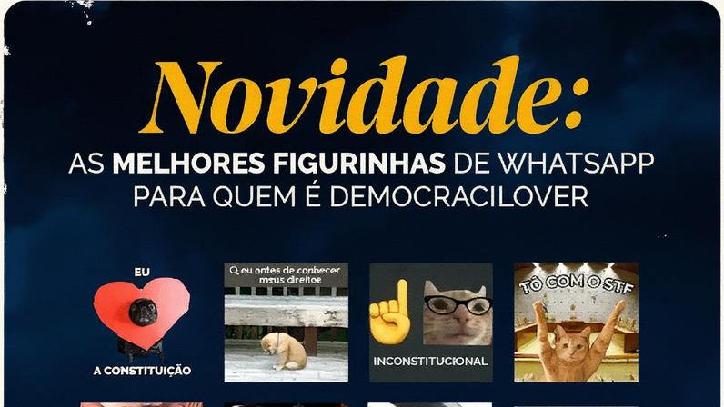 STF divulga pack de figurinhas de pets (Foto: Reprodução)