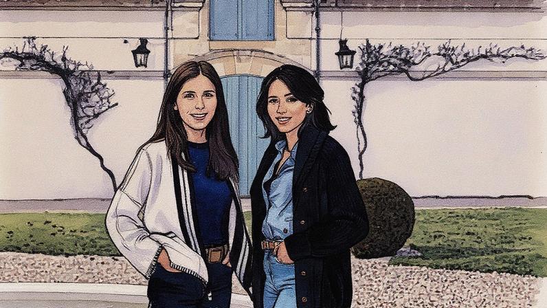 Caroline (esquerda) e Delphine Frey. (Foto: Mathieu Garçon)