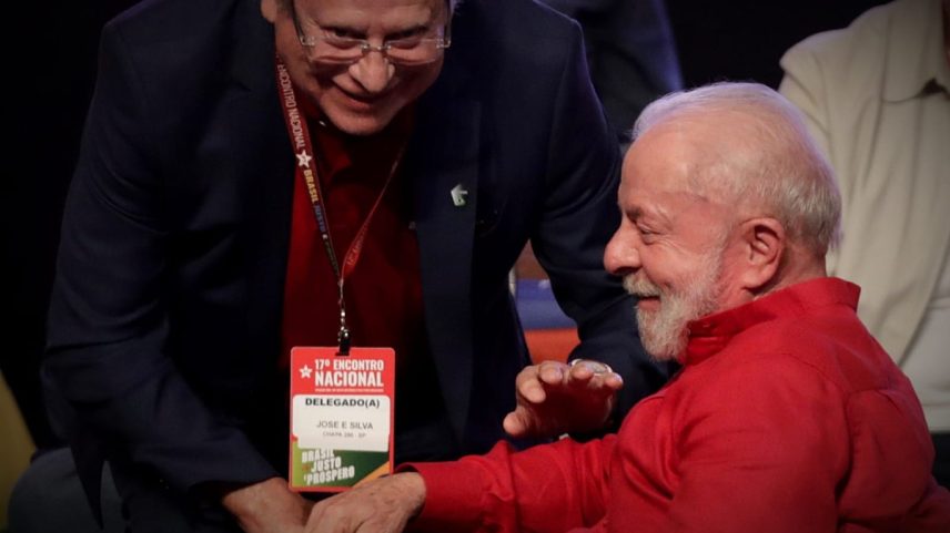 José Dirceu e Lula em evento do PT em Brasília (Foto: Cristiano Mariz/Agência O Globo)
