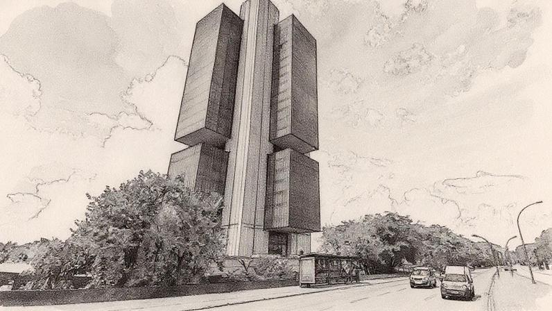 Edifício-sede do Banco Central do Brasil, em Brasília (Foto: Leonardo Sá/Agência Senado)