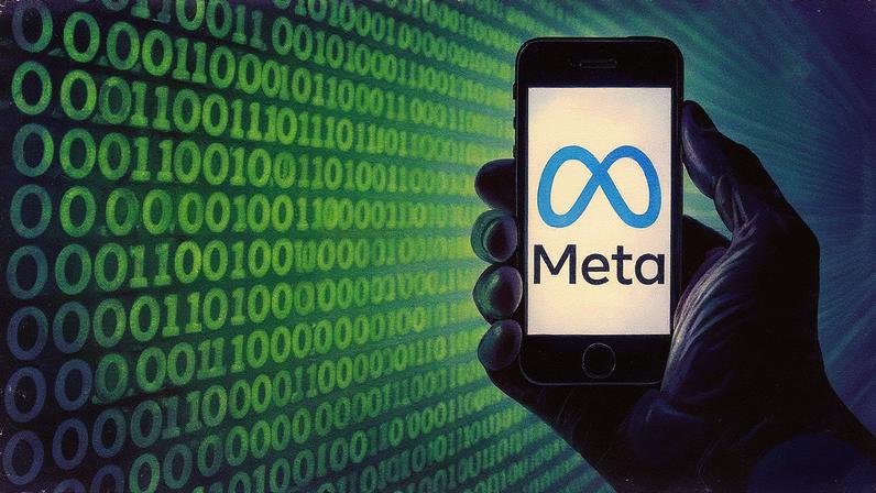 Logo da Meta, que defende regulação menos restritiva para IA (Foto: SEBASTIEN BOZON / AFP)