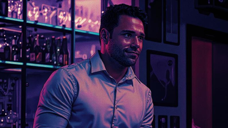 Rafael Silva interpretava Shawn Wilson, um atendente de bar contratado pela família protagonista (Foto: Divulgação/Netflix)