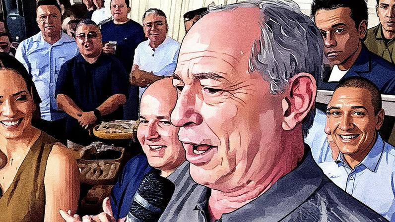 Ciro Gomes, durante aniversário do ex-prefeito de Fortaleza Roberto Cláudio (Foto: Reprodução de vídeo)