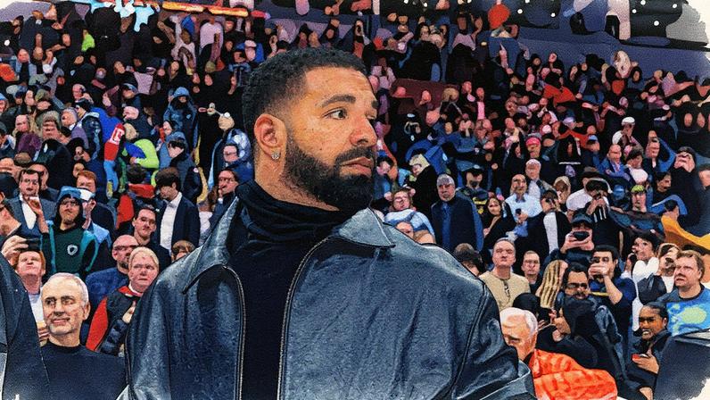 Drake recebeu uma camisa autografada do ícone da NBA George "Iceman" Gervin enquanto estava em turnê. (Foto: Reprodução)