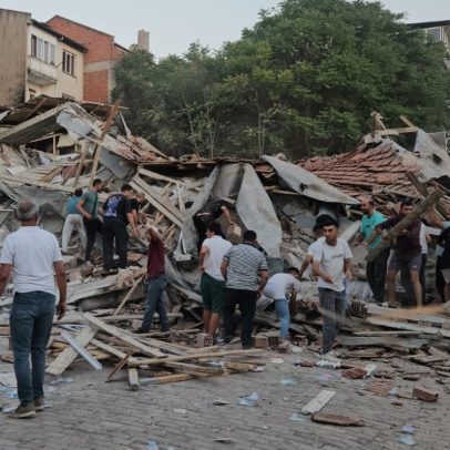 Terremoto de 6,1 graus causa destruição e desabamentos na Turquia