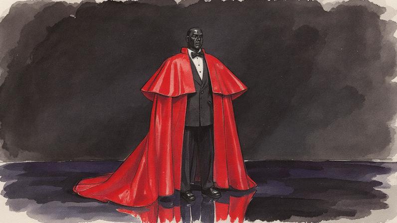 Capa escarlate de tafetá de seda Chanel por Karl Lagerfeld. Acervo permanente da SCAD (Foto: Divulgação/Allen Cooley)