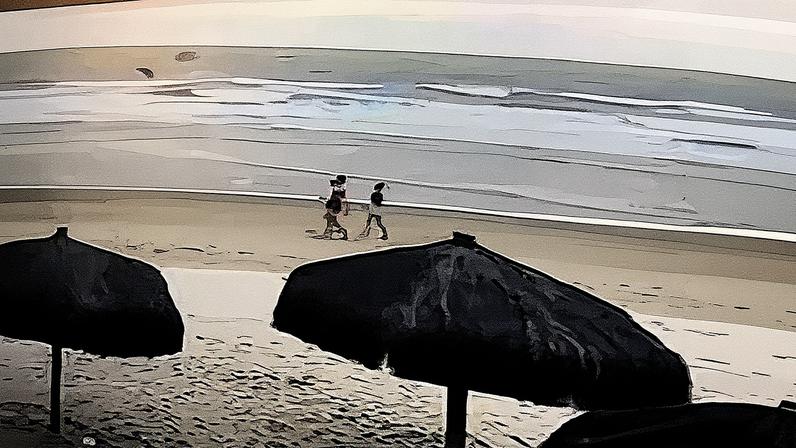 Mulheres foram encontradas mortas após saírem para caminhar em praia turística da Bahia (Foto: Reprodução de vídeo)
