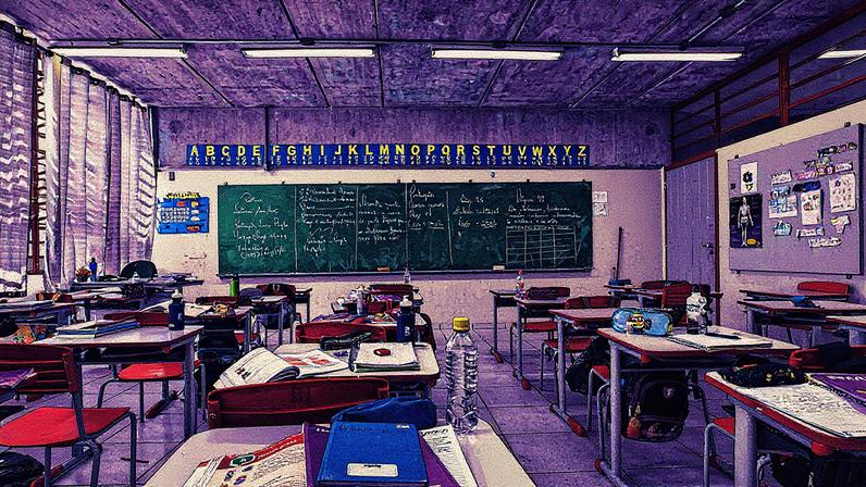 Sala de aula de escola da rede pública estadual em SP (Foto: Eduardo Knapp - 3.out.17/Folhapress)