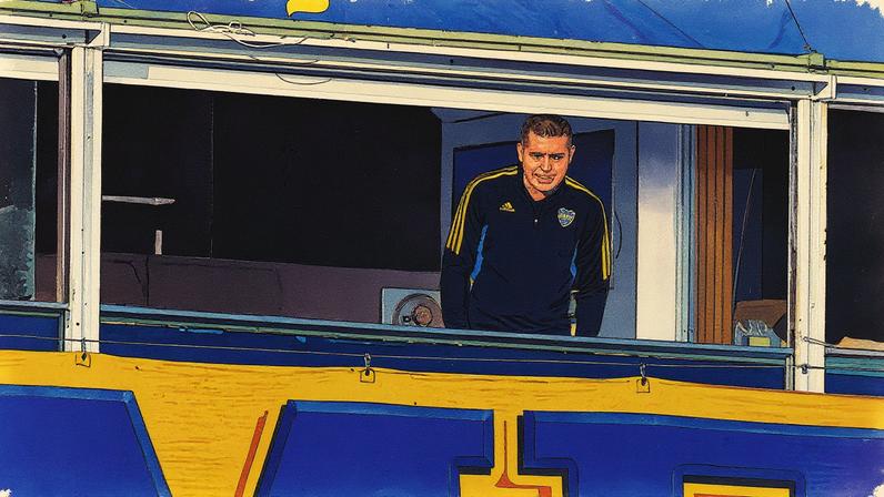 Riquelme acompanha partida entre Boca Juniors e Racing, em La Bombonera (Foto: Alejandro Pagni - 9.ago.2025/AFP)
