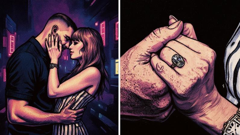 Noivado de Taylor Swift e Travis Kelce foi firmado com anel cujo design foi criado pelo próprio atleta (Foto: Reprodução/Instagram)