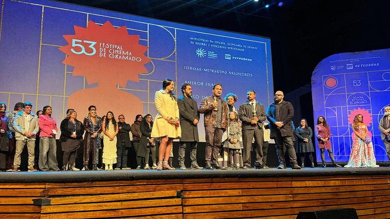 Cinco Tipos de Medo recebeu o Kikito de melhor longa-metragem brasileiro no Festival de Cinema de Gramado de 2025 (Foto: Fabiana Lemos/RBS TV)