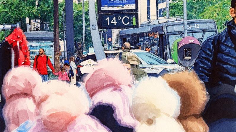 Frio em São Paulo - Termômetro de rua marca temperatura baixa na região da Av. Paulista, em São Paulo. (Foto: Taba Benedicto/Estadão)