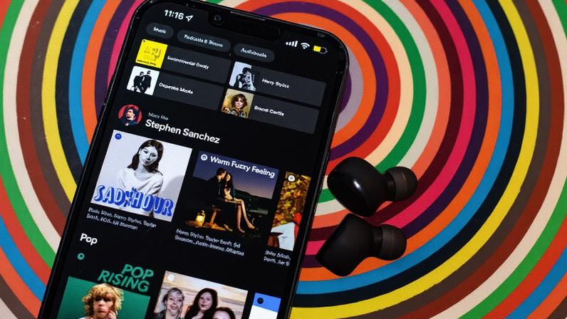 Aplicativo do Spotify — Foto: Tiffany Hagler-Geard/Bloomberg