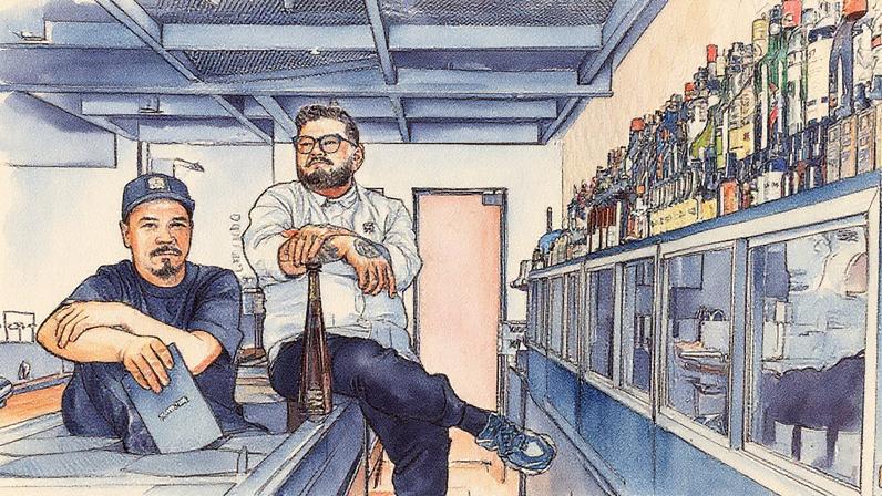 Caio Carvalhaes e Thiago Bañares do bar Tan Tan. (Foto: LEO MARTINS)