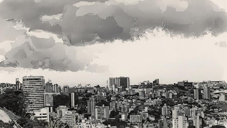 Nuvem carregada de chuva sobre a cidade de São Paulo; alerta do Inmet prevê tempestade na região metropolitana até a madrugada desta quarta-feira (27) (Foto: Divulgação - 6.jan.25/Defesa Civil SP)