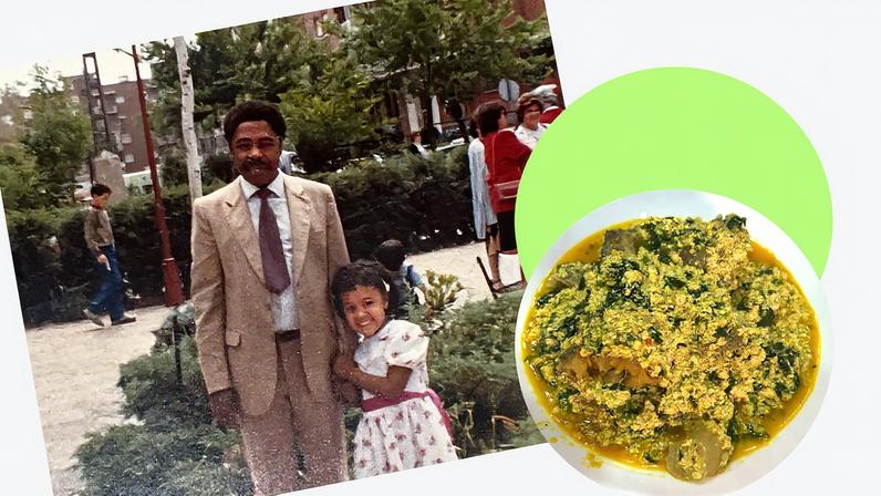 Lucía Mbomío e seu pai José Mbomío em Alcorcón, nos anos oitenta. (Foto: EL PAÍS)