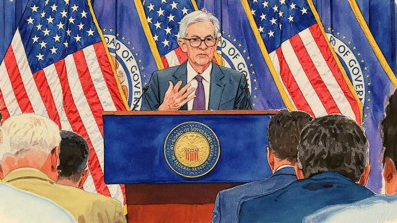 O presidente do Federal Reserve, Jerome Powell, responde a perguntas de repórteres após as reuniões regulares do Comitê Federal de Mercado Aberto no Fed em 30 de julho de 2025, em Washington, DC. (Foto: Chip Somodevilla | Getty Images)
