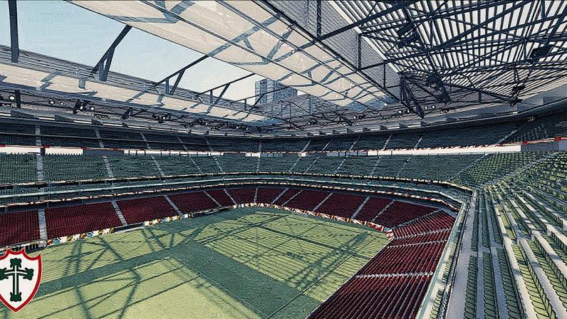 Novo estádio da Portuguesa é projetado para receber até 46 mil torcedores. (Foto: Divulgação/Portuguesa)