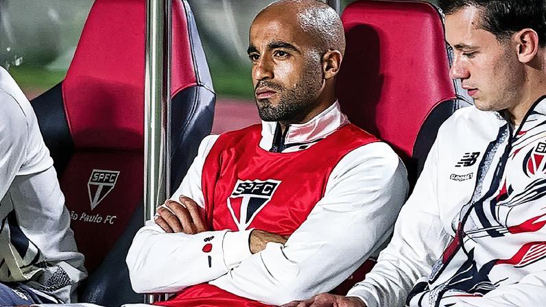 Lucas Moura durante jogo entre São Paulo e Fortaleza, pelo Brasileirão (Foto: Caio De Sousa/Pera Photo Press/Gazeta Press)