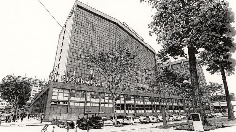 O fórum do Tribunal de Justiça no Centro do Rio (Foto: Domingos Peixoto)