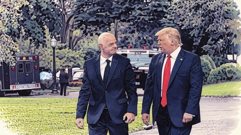 Presidente da FIFA se reúne com Donald Trump em evento oficial (Foto: Reprodução)