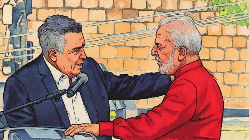Álvaro Damião e Lula posam juntos em Belo Horizonte (Foto: Reprodução)
