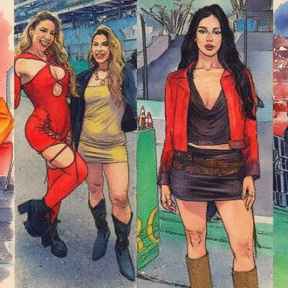 Famosos desafiam o frio e exibem estilo no The Town com looks ousados