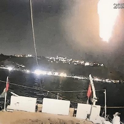 Flotilha humanitária a Gaza é atacada novamente por drone no Mediterrâneo