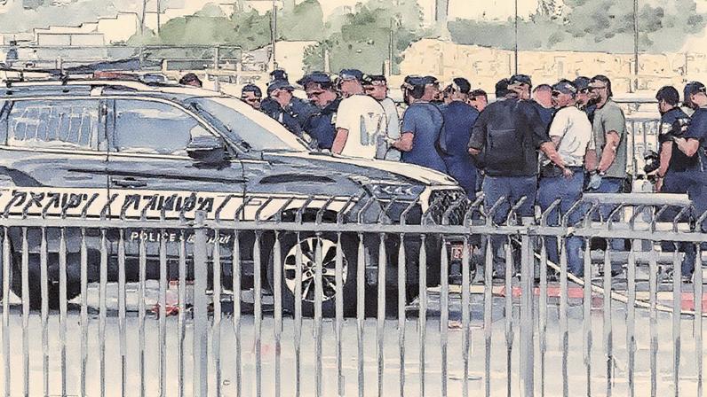 Local do tiroteio que deixou 15 feridos em Jerusalém, Israel (Foto: Reprodução)