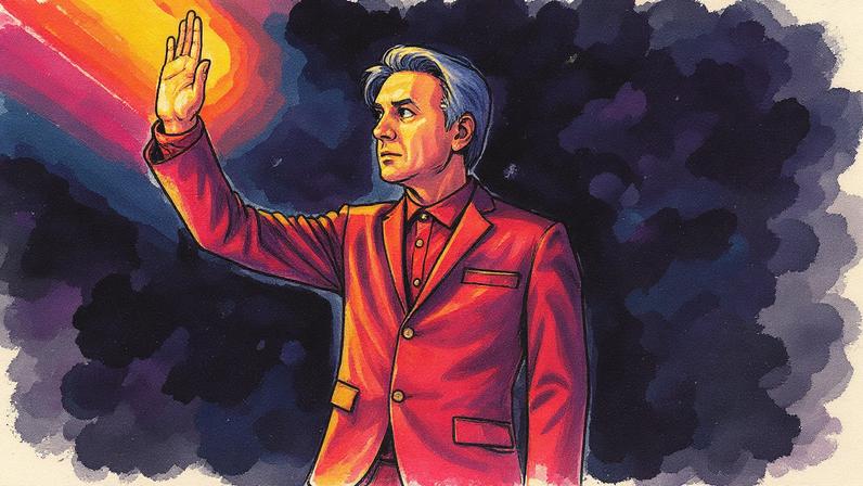 Cantor e compositor David Byrne em uma apresentação (Foto: Reprodução)