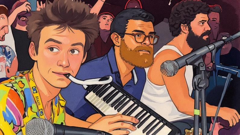 Jacob Collier se apresenta com o Choro Batucada no Glorioso Cultural, no Rio de Janeiro (Foto: Reprodução)