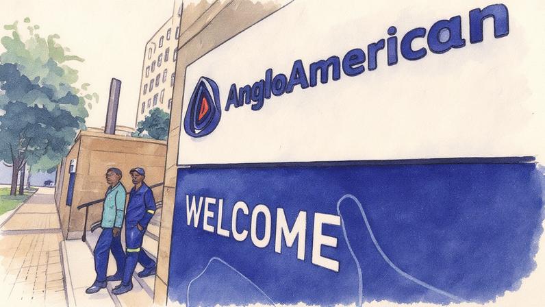Ações da Anglo American sobem mais de 7% em Londres após anúncio de fusão com a Teck (Foto: Reprodução)