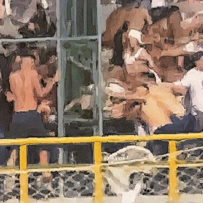 Briga entre torcidas interrompe clássico de futsal no Campeonato Cearense