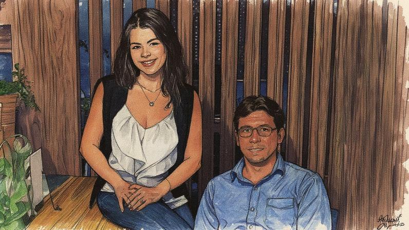 Patrícia Stille e Rodrigo Fiszman, da BEE4, apresentam a bolsa para PMEs com quatro empresas listadas (Foto: Reprodução)