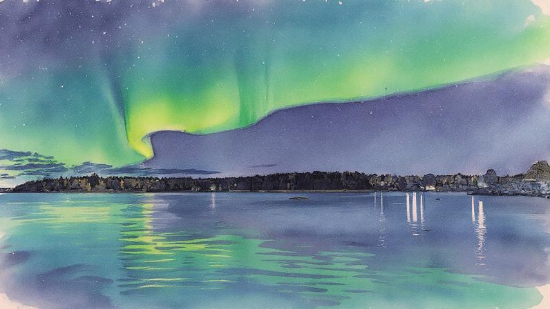 Aurora Boreal ilumina o céu na Finlândia (Foto: Reprodução)