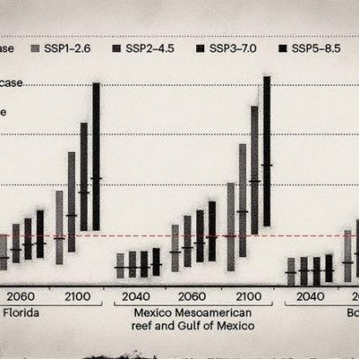 Corais do Caribe enfrentam riscos devido ao aumento do nível do mar