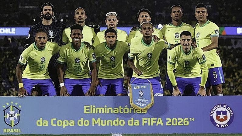 Time do Brasil que venceu o Chile em uma partida de futebol (Foto: Reprodução)